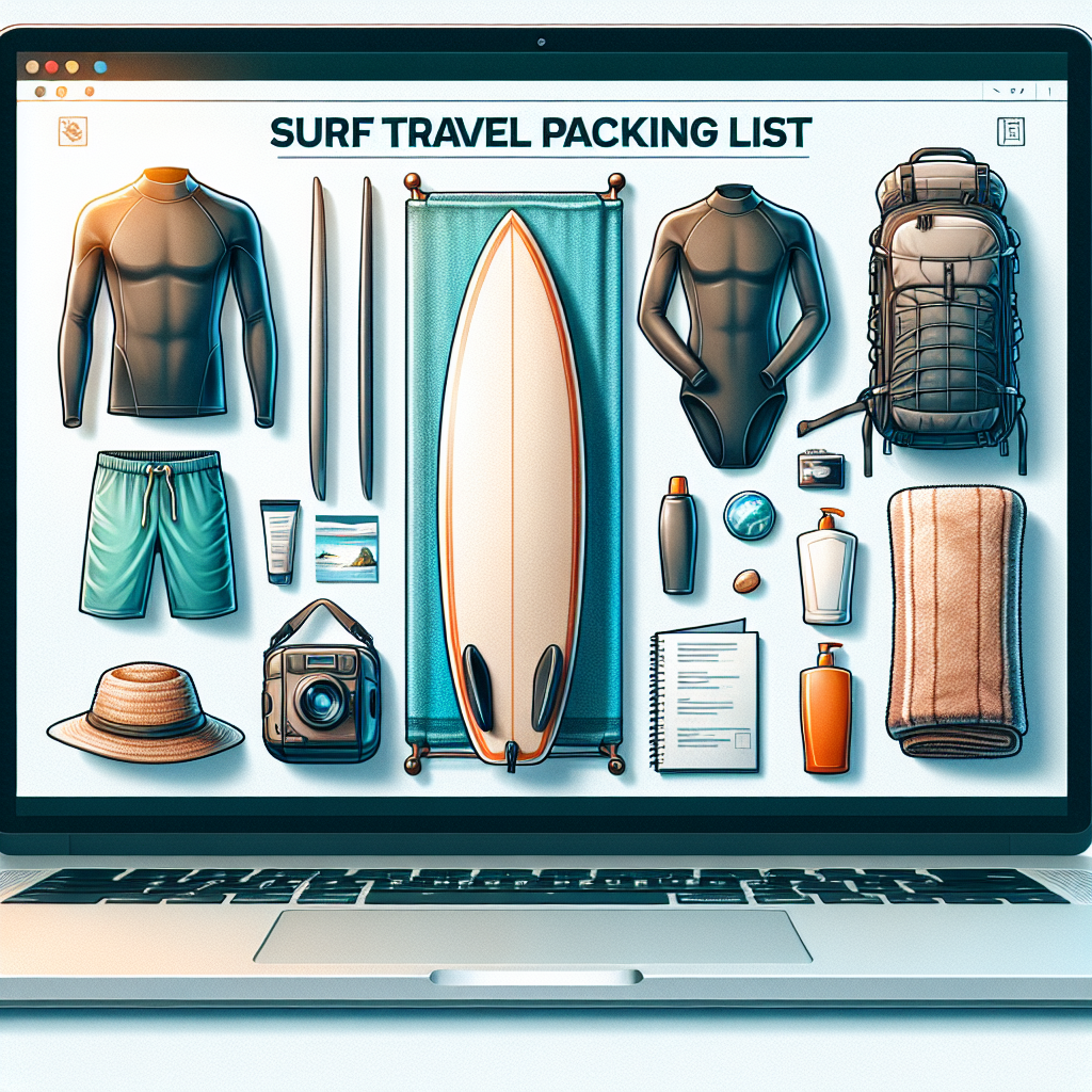 Surf Travel Packing List